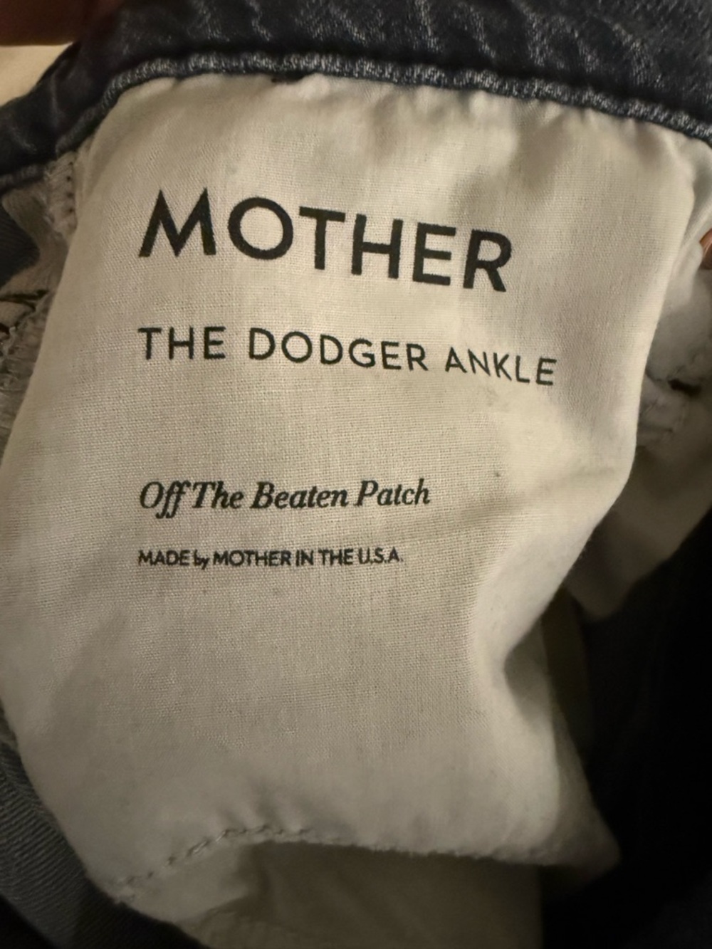 Mother Superior Dodger Ankle Off the Beaten Patch Wide Leg Jeans 29 - Picture 6 of 6